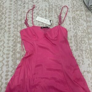 Zara Fuchsia Satin Camisole